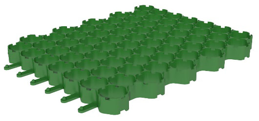 картинка Решетка газонная Gidrolica Eco Normal РГ-53.43.3,5 - пластиковая зеленая от магазина Альфа Плейс